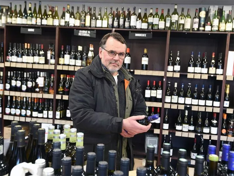 0 Jon Atkinson owner of Wine TimeLiverpools Independent Wine Merchant on Great Howard StreetPic An