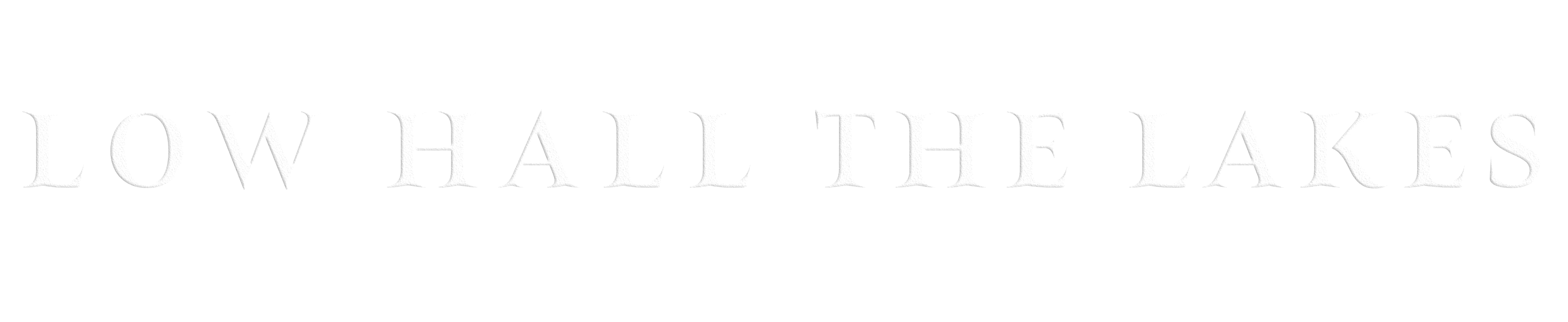 LowHallTheLakes logo web white