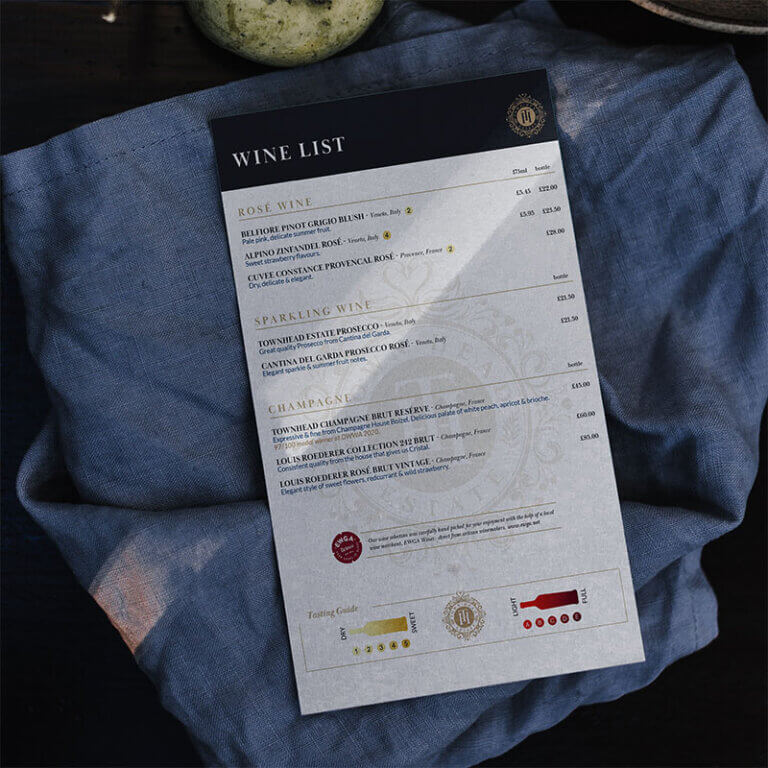 wine marketing wine lists